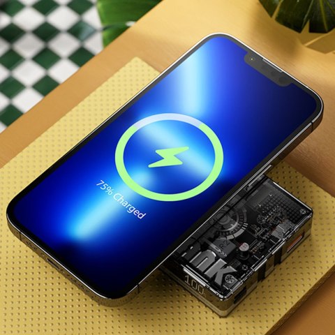 WEKOME WP-331 Vanguard Series - Power bank indukcyjny 10000 mAh Super Charging z wbudowanym kablem USB-C & Lightning PD 20W + QC WEKOME WP-331 Vanguard Series - Power bank indukcyjny 10000 mAh Super Charging z wbudowanym kablem USB-C & Lightning PD 20W + QC