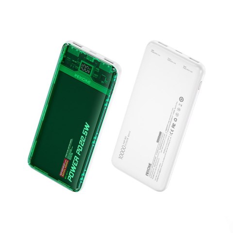 WEKOME WP-353 Vanguard Series - Power bank 10000 mAh PD 20W + QC 22.5W (Zielony / Przezroczysty) WEKOME WP-353 Vanguard Series - Power bank 10000 mAh PD 20W + QC 22.5W (Zielony / Przezroczysty)