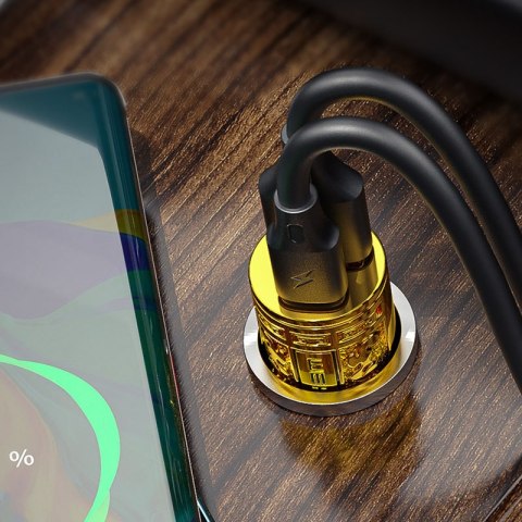 WEKOME WP-C37 Sakin Series - Ładowarka samochodowa USB-C & USB-A Fast Charging PD 20W (Złoty) WEKOME WP-C37 Sakin Series - Ładowarka samochodowa USB-C & USB-A Fast Charging PD 20W (Złoty)