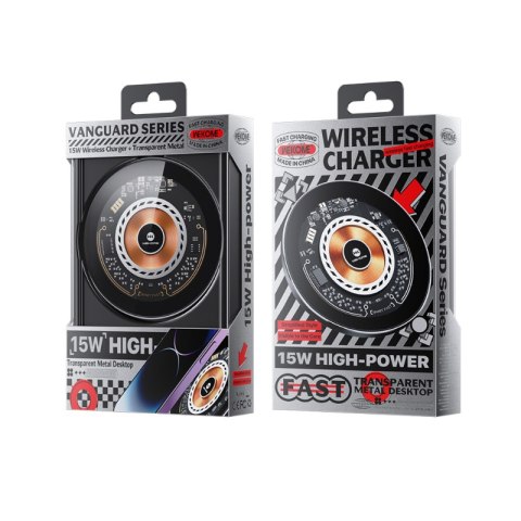 WEKOME WP-U164 Vanguard Series - Bezprzewodowa ładowarka indukcyjna Qi 15W (Czarny) WEKOME WP-U164 Vanguard Series - Bezprzewodowa ładowarka indukcyjna Qi 15W (Czarny)
