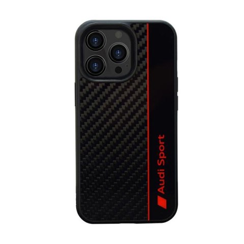 Audi Carbon Fiber Stripe - Etui iPhone 13 Pro (Czarny) Audi Carbon Fiber Stripe - Etui iPhone 13 Pro (Czarny)