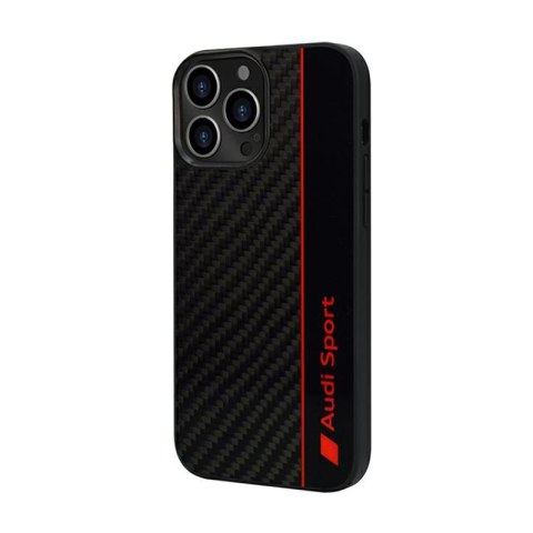 Audi Carbon Fiber Stripe - Etui iPhone 13 Pro (Czarny) Audi Carbon Fiber Stripe - Etui iPhone 13 Pro (Czarny)