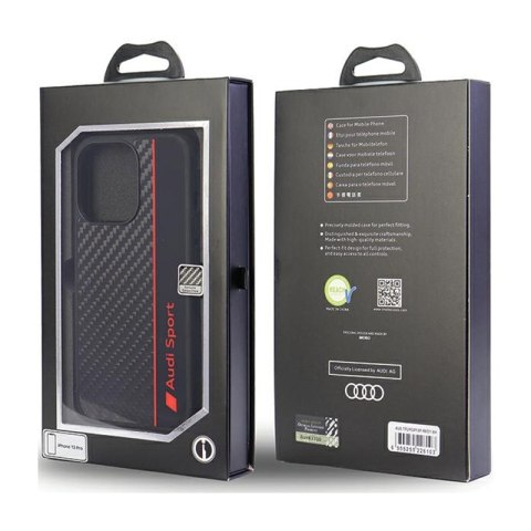 Audi Carbon Fiber Stripe - Etui iPhone 13 Pro (Czarny) Audi Carbon Fiber Stripe - Etui iPhone 13 Pro (Czarny)