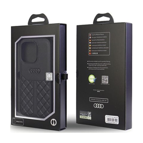 Audi Genuine Leather - Etui iPhone 14 Pro (Czarny) Audi Genuine Leather - Etui iPhone 14 Pro (Czarny)