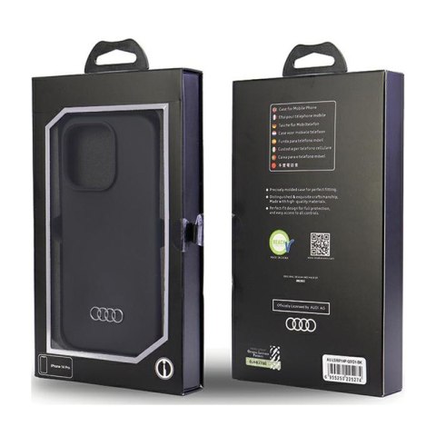 Audi Silicone Case - Etui iPhone 14 Pro (Czarny) Audi Silicone Case - Etui iPhone 14 Pro (Czarny)