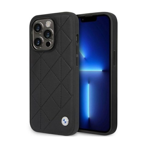 BMW Leather Quilted - Etui iPhone 14 Pro (czarny) BMW Leather Quilted - Etui iPhone 14 Pro (czarny)