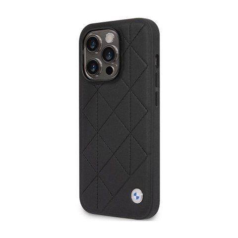 BMW Leather Quilted - Etui iPhone 14 Pro (czarny) BMW Leather Quilted - Etui iPhone 14 Pro (czarny)