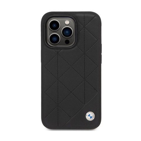 BMW Leather Quilted - Etui iPhone 14 Pro (czarny) BMW Leather Quilted - Etui iPhone 14 Pro (czarny)