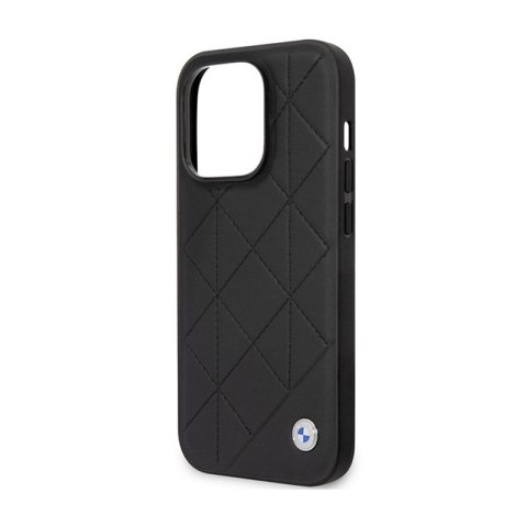 BMW Leather Quilted - Etui iPhone 14 Pro (czarny) BMW Leather Quilted - Etui iPhone 14 Pro (czarny)