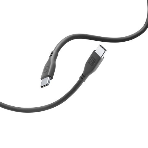 Cellularline Soft Cable - Kabel USB-C do USB-C 1.2 m (czarny) Cellularline Soft Cable - Kabel USB-C do USB-C 1.2 m (czarny)