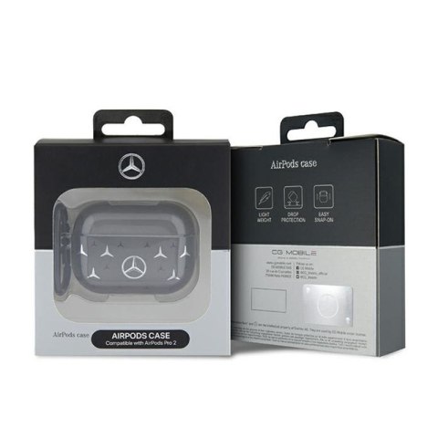 Mercedes Large Star Pattern - Etui AirPods Pro 2 (czarny) Mercedes Large Star Pattern - Etui AirPods Pro 2 (czarny)