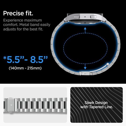 Spigen Modern Fit Band - Bransoleta do Samsung Galaxy Watch 6 44 mm (Srebrny) Spigen Modern Fit Band - Bransoleta do Samsung Galaxy Watch 6 44 mm (Srebrny)