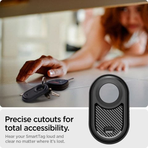 Spigen Rugged Armor - Etui do Samsung Galaxy SmartTag 2 (Czarny) Spigen Rugged Armor - Etui do Samsung Galaxy SmartTag 2 (Czarny)