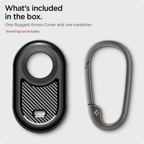 Spigen Rugged Armor - Etui do Samsung Galaxy SmartTag 2 (Czarny) Spigen Rugged Armor - Etui do Samsung Galaxy SmartTag 2 (Czarny)