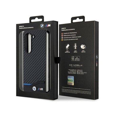 BMW Leather Carbon - Etui Samsung Galaxy Z Fold 5 (czarny) BMW Leather Carbon - Etui Samsung Galaxy Z Fold 5 (czarny)