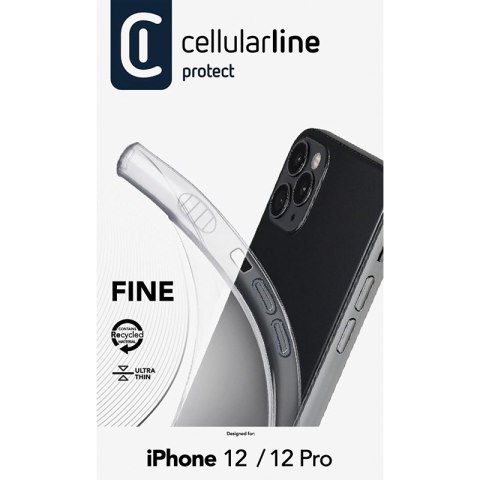 Cellularline Fine - Etui iPhone 12 / iPhone 12 Pro (przezroczysty) Cellularline Fine - Etui iPhone 12 / iPhone 12 Pro (przezroczysty)