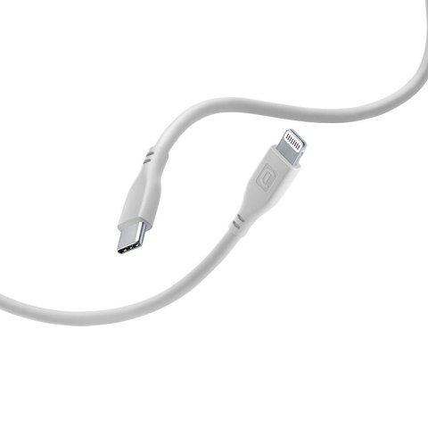 Cellularline Soft Cable - Kabel USB-C do Lightning certyfikat MFi 1.2 m (szary) Cellularline Soft Cable - Kabel USB-C do Lightning certyfikat MFi 1.2 m (szary)