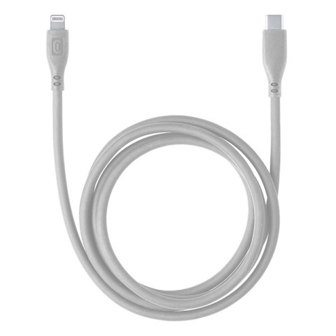 Cellularline Soft Cable - Kabel USB-C do Lightning certyfikat MFi 1.2 m (szary) Cellularline Soft Cable - Kabel USB-C do Lightning certyfikat MFi 1.2 m (szary)