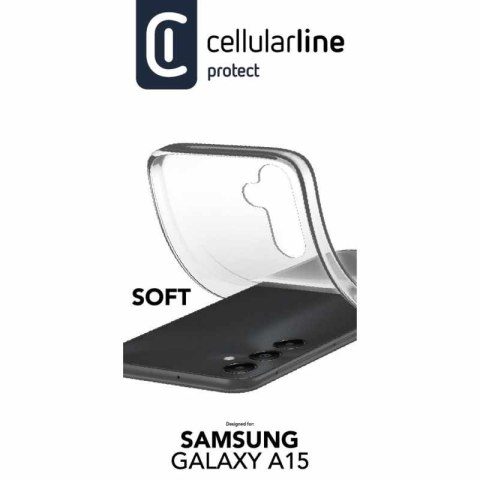 Cellularline Soft - Etui Samsung Galaxy A15 4G / 5G (przezroczysty) Cellularline Soft - Etui Samsung Galaxy A15 4G / 5G (przezroczysty)