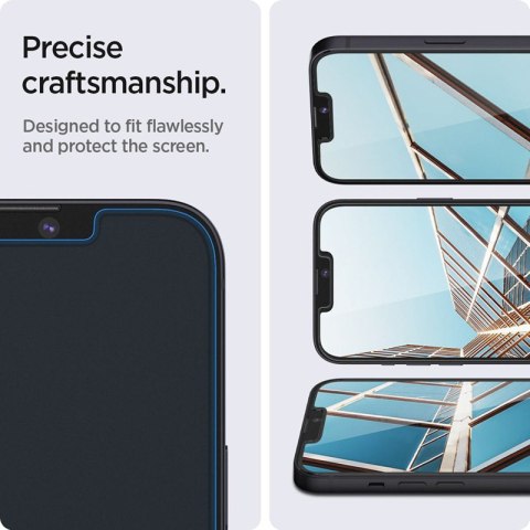 Spigen GLAS.TR EZ FIT 2-Pack - Szkło hartowane do iPhone 14 / iPhone 13 Pro / iPhone 13 2 szt Spigen GLAS.TR EZ FIT 2-Pack - Szkło hartowane do iPhone 14 / iPhone 13 Pro / iPhone 13 2 szt