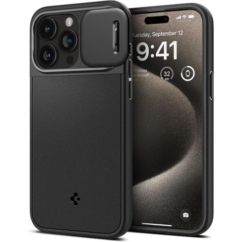 Spigen Optik Armor Mag MagSafe - Etui do iPhone 15 Pro Max (Czarny) Spigen Optik Armor Mag MagSafe - Etui do iPhone 15 Pro Max (Czarny)