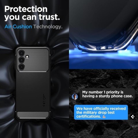 Spigen Rugged Armor - Etui do Samsung Galaxy A25 5G (Czarny) Spigen Rugged Armor - Etui do Samsung Galaxy A25 5G (Czarny)