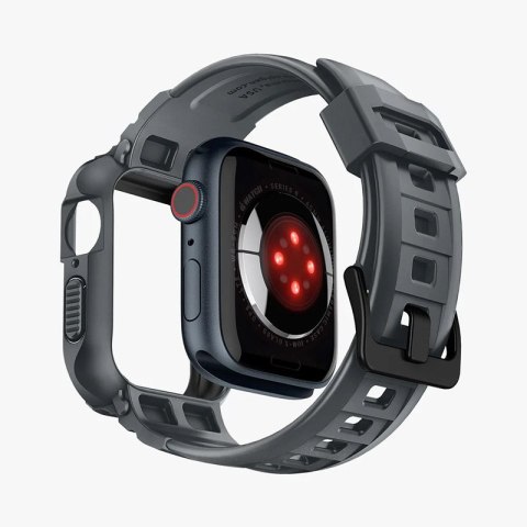 Spigen Rugged Armor Pro - Pasek z obudową do Apple Watch 4/5/6/7/8/9/SE 44/45 mm (Dark Grey) Spigen Rugged Armor Pro - Pasek z obudową do Apple Watch 4/5/6/7/8/9/SE 44/45 mm (Dark Grey)