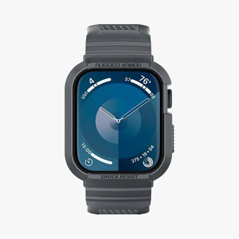Spigen Rugged Armor Pro - Pasek z obudową do Apple Watch 4/5/6/7/8/9/SE 44/45 mm (Dark Grey) Spigen Rugged Armor Pro - Pasek z obudową do Apple Watch 4/5/6/7/8/9/SE 44/45 mm (Dark Grey)