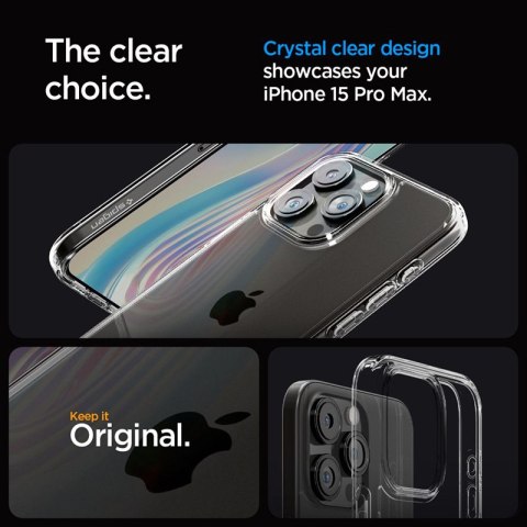 Spigen Ultra Hybrid - Etui do iPhone 15 Pro Max (Przezroczysty) Spigen Ultra Hybrid - Etui do iPhone 15 Pro Max (Przezroczysty)