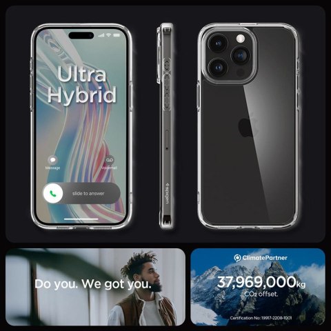 Spigen Ultra Hybrid - Etui do iPhone 15 Pro Max (Przezroczysty) Spigen Ultra Hybrid - Etui do iPhone 15 Pro Max (Przezroczysty)