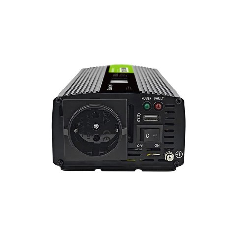 Green Cell - Przetwornica napięcia PowerInverter z wyświetlaczem LCD 12V na 230V 500W/1000W Czysta sinusoida Green Cell - Przetwornica napięcia PowerInverter z wyświetlaczem LCD 12V na 230V 500W/1000W Czysta sinusoida