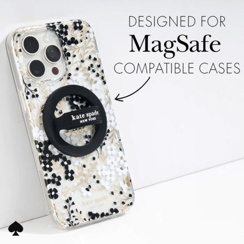 Kate Spade New York Magnetic Loop Grip - Uchwyt MagSafe na palec (Black) Kate Spade New York Magnetic Loop Grip - Uchwyt MagSafe na palec (Black)