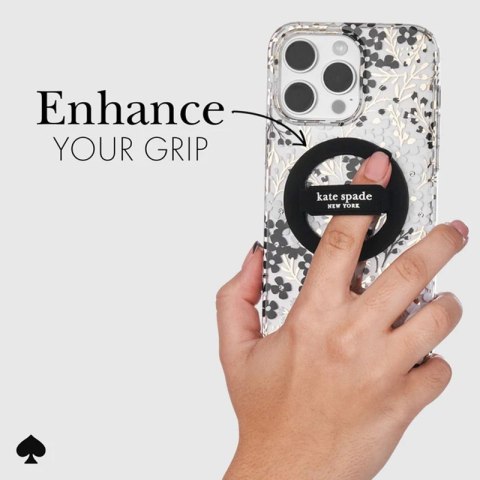 Kate Spade New York Magnetic Loop Grip - Uchwyt MagSafe na palec (Black) Kate Spade New York Magnetic Loop Grip - Uchwyt MagSafe na palec (Black)