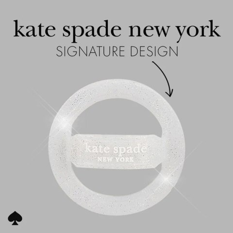 Kate Spade New York Magnetic Loop Grip - Uchwyt MagSafe na palec (The Sparkle Silver) Kate Spade New York Magnetic Loop Grip - Uchwyt MagSafe na palec (The Sparkle Silver)