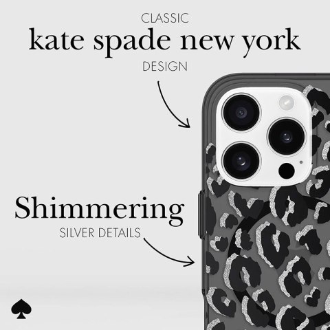 Kate Spade New York Protective MagSafe - Etui iPhone 16 Pro (City Leopard) Kate Spade New York Protective MagSafe - Etui iPhone 16 Pro (City Leopard)
