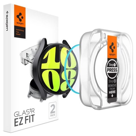 Spigen GLAS.TR EZ FIT 2-Pack - Szkło hartowane do Samsung Galaxy Watch 7 44 mm (2 szt) Spigen GLAS.TR EZ FIT 2-Pack - Szkło hartowane do Samsung Galaxy Watch 7 44 mm (2 szt)