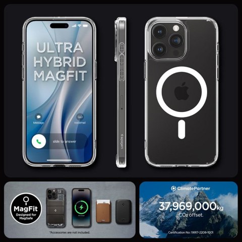 Spigen Ultra Hybrid Mag MagSafe - Etui do iPhone 15 Pro (Biały) Spigen Ultra Hybrid Mag MagSafe - Etui do iPhone 15 Pro (Biały)