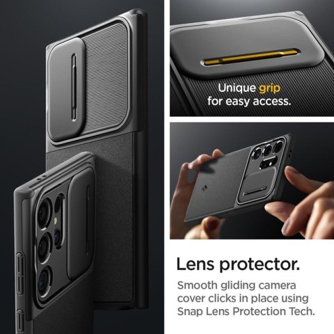 Spigen Optik Armor - Etui do Samsung Galaxy S24 Ultra (Czarny) Spigen Optik Armor - Etui do Samsung Galaxy S24 Ultra (Czarny)