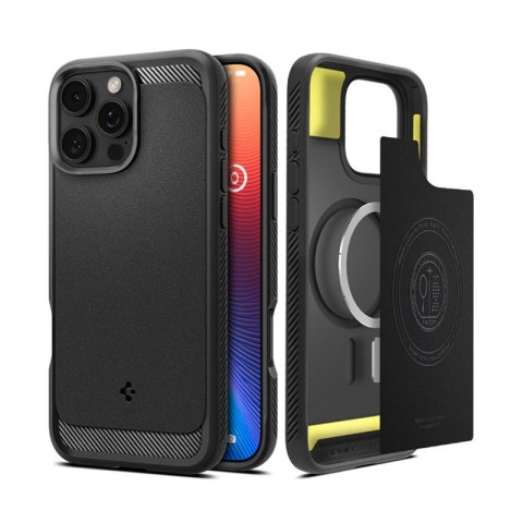 Spigen Rugged Armor Mag MagSafe - Etui do iPhone 16 Pro Max (Matte Black) Spigen Rugged Armor Mag MagSafe - Etui do iPhone 16 Pro Max (Matte Black)