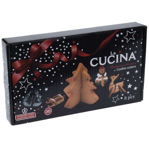 LA CUCINA WYKRAWACZE DO CIASTECZEK PIERNICZNKÓW ŚWIĄTECZNYCH 3D LA CUCINA WYKRAWACZE DO CIASTECZEK PIERNICZNKÓW ŚWIĄTECZNYCH 3D