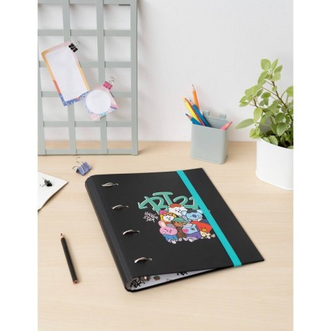 BT21 - Segregator A4 z kolekcji Street Mood (4 ringi, gumka) BT21 - Segregator A4 z kolekcji Street Mood (4 ringi, gumka)