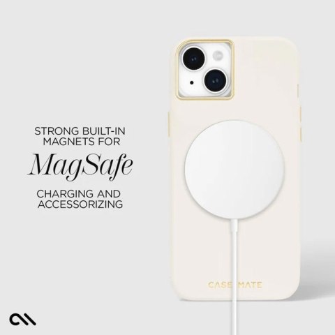 Case-Mate Silicone MagSafe - Etui iPhone 15 Plus (Beige) Case-Mate Silicone MagSafe - Etui iPhone 15 Plus (Beige)