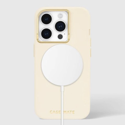 Case-Mate Silicone MagSafe - Etui iPhone 15 Pro (Beige) Case-Mate Silicone MagSafe - Etui iPhone 15 Pro (Beige)