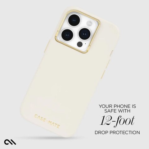 Case-Mate Silicone MagSafe - Etui iPhone 15 Pro (Beige) Case-Mate Silicone MagSafe - Etui iPhone 15 Pro (Beige)