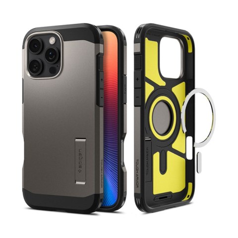 Spigen Tough Armor Mag MagSafe - Etui do iPhone 16 Pro (Gunmetal) Spigen Tough Armor Mag MagSafe - Etui do iPhone 16 Pro (Gunmetal)