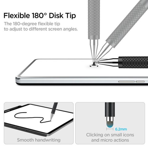 Spigen Universal Stylus Pen - Uniwersalny rysik do ekranu dotykowego (Czarny) Spigen Universal Stylus Pen - Uniwersalny rysik do ekranu dotykowego (Czarny)