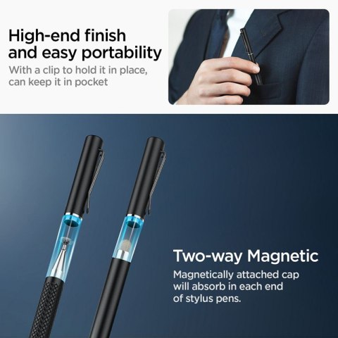 Spigen Universal Stylus Pen - Uniwersalny rysik do ekranu dotykowego (Czarny) Spigen Universal Stylus Pen - Uniwersalny rysik do ekranu dotykowego (Czarny)