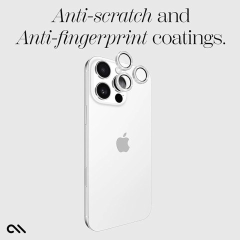 Case-Mate Aluminum Ring Lens Protector - Szkło ochronne na obiektyw aparatu iPhone 16 Pro / iPhone 16 Pro Max (Twinkle) Case-Mate Aluminum Ring Lens Protector - Szkło ochronne na obiektyw aparatu iPhone 16 Pro / iPhone 16 Pro Max (Twinkle)