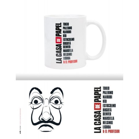 Dom z Papieru - Kubek ceramiczny w pudełku prezentowym 330 ml (La Casa De Papel Mask) Dom z Papieru - Kubek ceramiczny w pudełku prezentowym 330 ml (La Casa De Papel Mask)