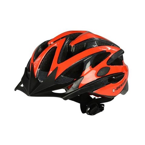 Dunlop - Kask rowerowy regulowany MTB r. M 55-58 cm (czerwono-czarny) Dunlop - Kask rowerowy regulowany MTB r. M 55-58 cm (czerwono-czarny)